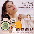 EIGIIS Smart Watch with Earbuds Bluetooth Call 2 in 1 Outdoor Smartwatch IP67 Waterproof Fitness Tracker with Heart Rate Monitor
