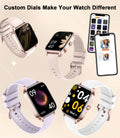 Android Smart Watch For Women(Answer/Make Calls) 1.85''Full Touch Screen Fitness Tracker Pedometer/Calories/ 100+ Sports Modes