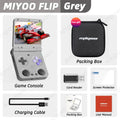 MIYOO Flip V2 Handheld Game Players 3.5''IPS Screen Linux System Onion OS Video Game Consoles Free Storage Bag Gamer Gift Gaming