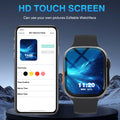 Smartwatch HD Touch Screen,Alarm, Multi-Sport Modes, Sedentary Reminder,Music, Calculator, for Android & IPhone,Watch Gift